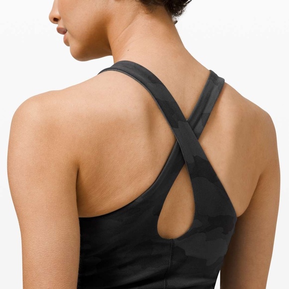 Lululemon Key To Balance Tank Top Heritage 365 Camo Deep Coal Multi - Picture 3 of 10